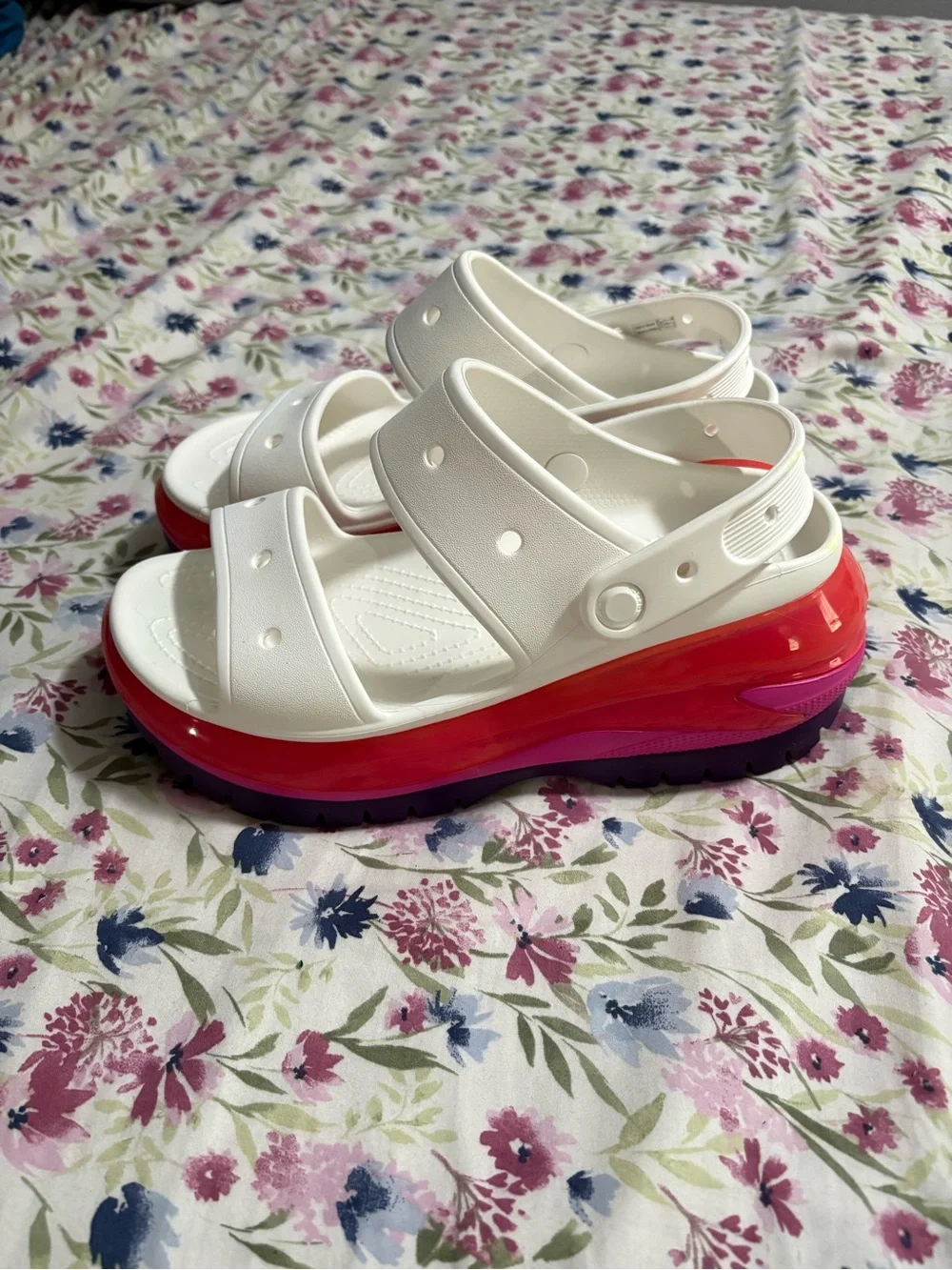 Crocs Mega Crush Sandals White/Multi